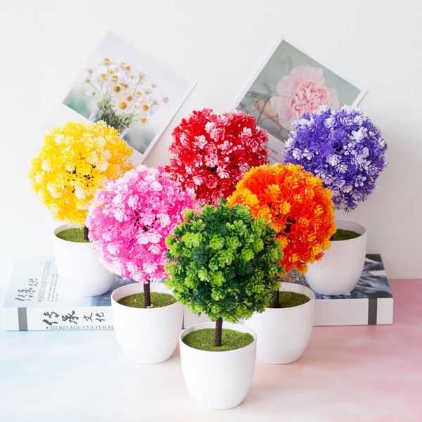 1pc artificial potted blossom bonsai festival artificial potted ornament ary ball shape bonsai fake plant home garden decor
1pc artificial potted blossom bonsai festival artificial potted ornament ary ball shape bonsai fake plant home garden decor