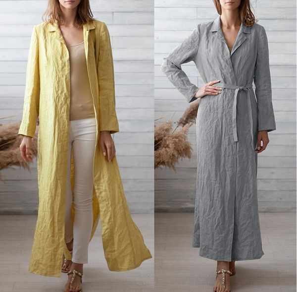 cotton and linen long cardigan trench coat with belt long sleeve office ladies wear overcoat sobretudo feminino coat women, Tan;black
cotton and linen long cardigan trench coat with belt long sleeve office ladies wear overcoat sobretudo feminino coat women, Tan;black