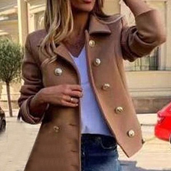 litthing women vintage coat autumn fashion brand double breasted jackets 2019 long sleeve jacket solid color casual streetwear, Black;brown
litthing women vintage coat autumn fashion brand double breasted jackets 2019 long sleeve jacket solid color casual streetwear, Black;brown