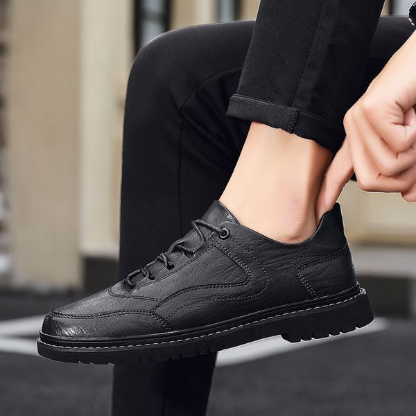 mens casual office breathable cow leather shoes lace up fashion comfortable shoe flats platform male shoes zapatos de hombre, Black
mens casual office breathable cow leather shoes lace up fashion comfortable shoe flats platform male shoes zapatos de hombre, Black
