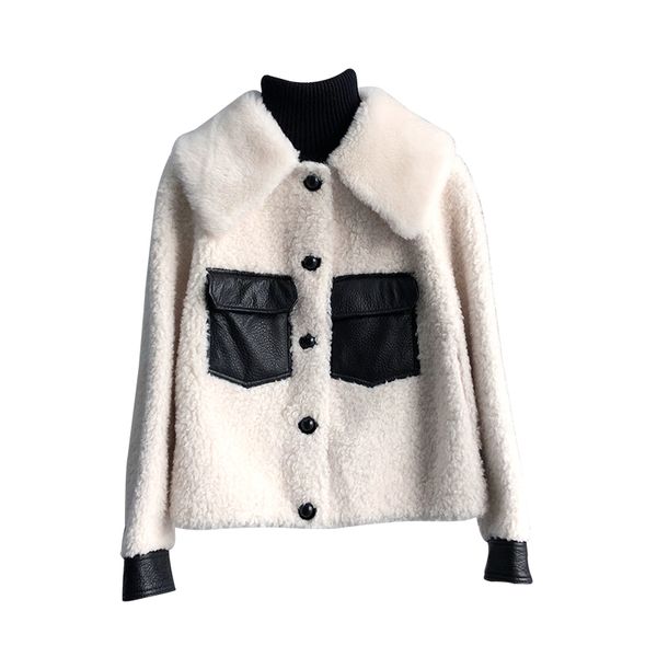 2019 korean women's fur coat winter short fashion jacket women clothes granulated sheep sheared real fur coat female sheepskin, Black
2019 korean women's fur coat winter short fashion jacket women clothes granulated sheep sheared real fur coat female sheepskin, Black