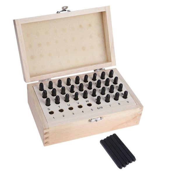 36pcs/set stainless steel letter number punch set leather wood craft stamp tool kit leather craft stamp
36pcs/set stainless steel letter number punch set leather wood craft stamp tool kit leather craft stamp