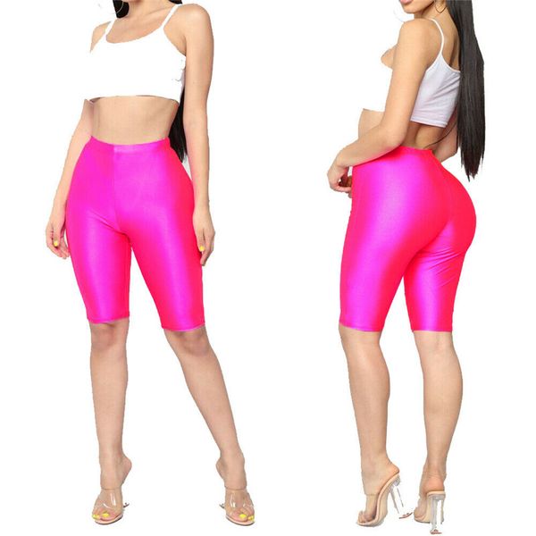 women stretch biker bike shorts workout fitness spandex shorts knee length sports bottoms solid black red blue s m xl, White;black
women stretch biker bike shorts workout fitness spandex shorts knee length sports bottoms solid black red blue s m xl, White;black