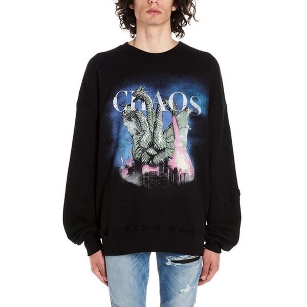 19ss am1r1 chaos printing long sleeve sweatshirt pullover hole highstreet fashion black men women three-headed dragon hflswy288
19ss am1r1 chaos printing long sleeve sweatshirt pullover hole highstreet fashion black men women three-headed dragon hflswy288