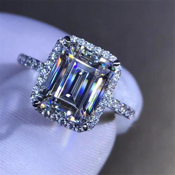 classical fine jewelry pure 925 sterling silver emerald cut white z cz diamond sona gemstones promise women wedding bridal ring gift, Slivery;golden
classical fine jewelry pure 925 sterling silver emerald cut white z cz diamond sona gemstones promise women wedding bridal ring gift, Slivery;golden