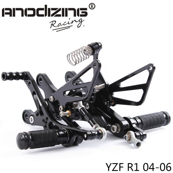 full cnc aluminum motorcycle adjustable rearsets rear sets foot pegs for yamaha r1 2004-2006
full cnc aluminum motorcycle adjustable rearsets rear sets foot pegs for yamaha r1 2004-2006