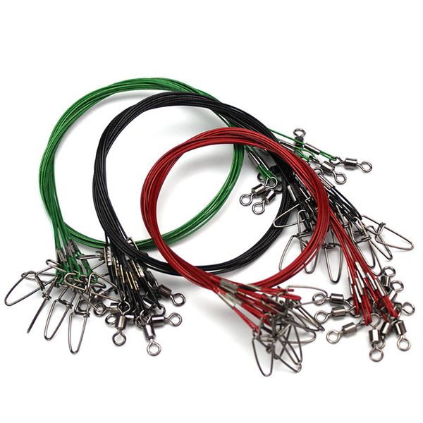 10pcs/lot 50cm anti-bite fishing steel wire sea fishing line thicker 150 lbtension tackle tool accessories
10pcs/lot 50cm anti-bite fishing steel wire sea fishing line thicker 150 lbtension tackle tool accessories