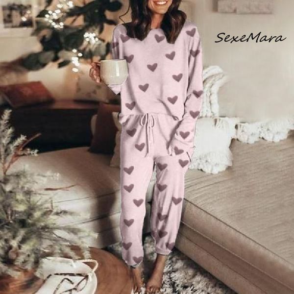 2020 autumn fashion women print pajamas plus size casual long sleeves loose pajama sets, Black;red
2020 autumn fashion women print pajamas plus size casual long sleeves loose pajama sets, Black;red