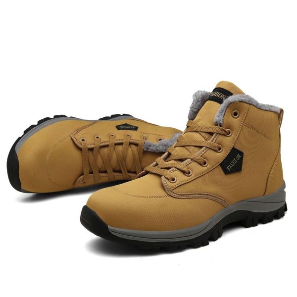 39~46 winter plush sneakers men ankle boots snow waterproof oxford cloth warm shoes comfortable outdoor hiking walking booties, Black
39~46 winter plush sneakers men ankle boots snow waterproof oxford cloth warm shoes comfortable outdoor hiking walking booties, Black