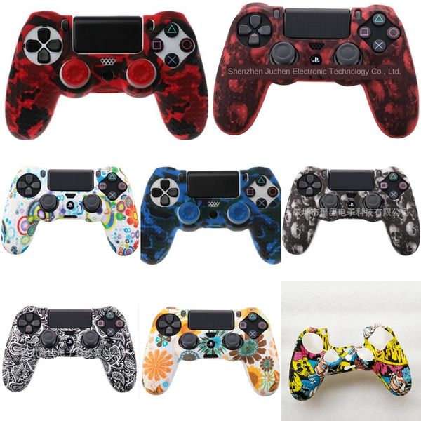 duvgp withjoystick gamepad cap case silicone cover for ps4 controller