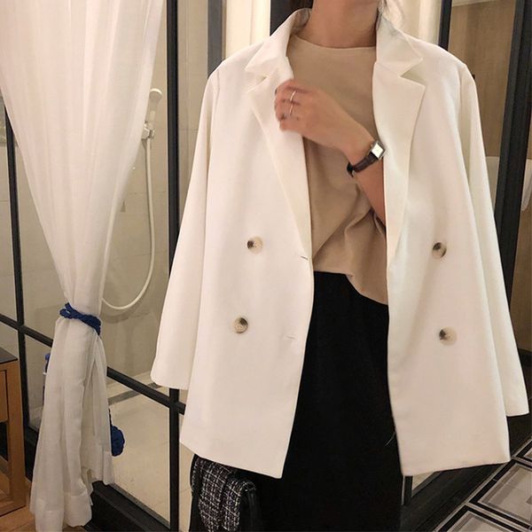 women's blazers notched collar long sleeve office lady jackets coat 2019 spring autumn korean loose work formal white black
women's blazers notched collar long sleeve office lady jackets coat 2019 spring autumn korean loose work formal white black