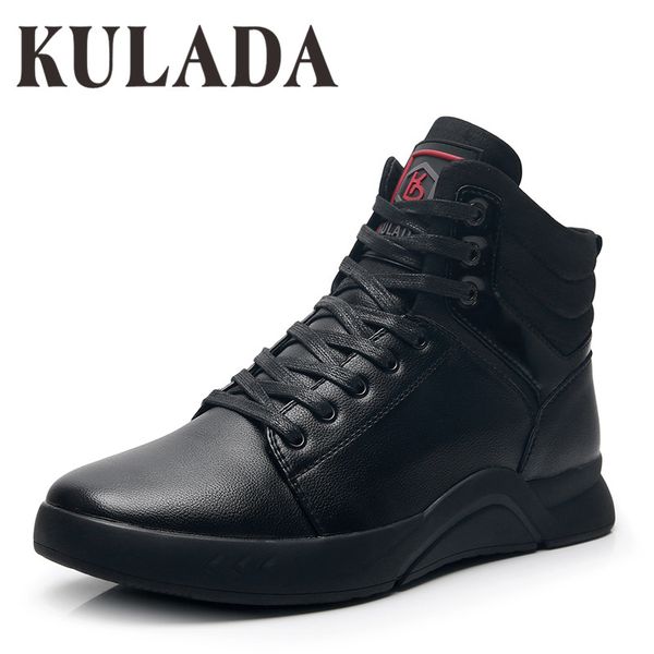 kulada new men leather ankle boots handmade outdoor winter working waterproof boots vintage style men shoes warm hombre, Black
kulada new men leather ankle boots handmade outdoor winter working waterproof boots vintage style men shoes warm hombre, Black