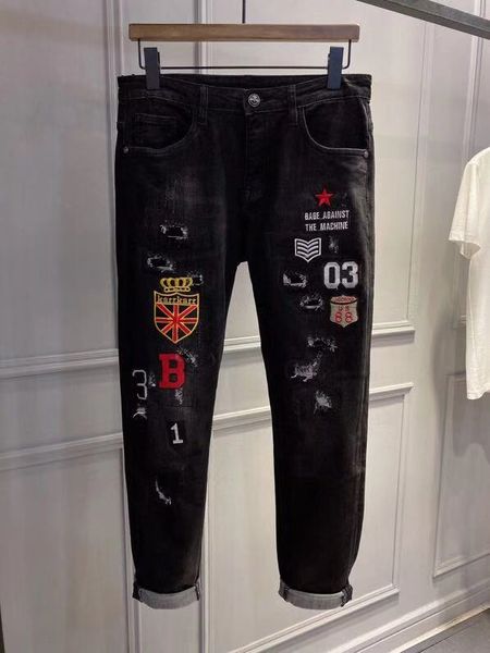 we1287 fashion men's jeans 2020 runway luxury european design party style men's clothing, Blue
we1287 fashion men's jeans 2020 runway luxury european design party style men's clothing, Blue