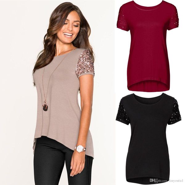 2020 summer women sequin t shirt fashion female short sleeve t-shirt women clothing 2019 women clothes, White
2020 summer women sequin t shirt fashion female short sleeve t-shirt women clothing 2019 women clothes, White