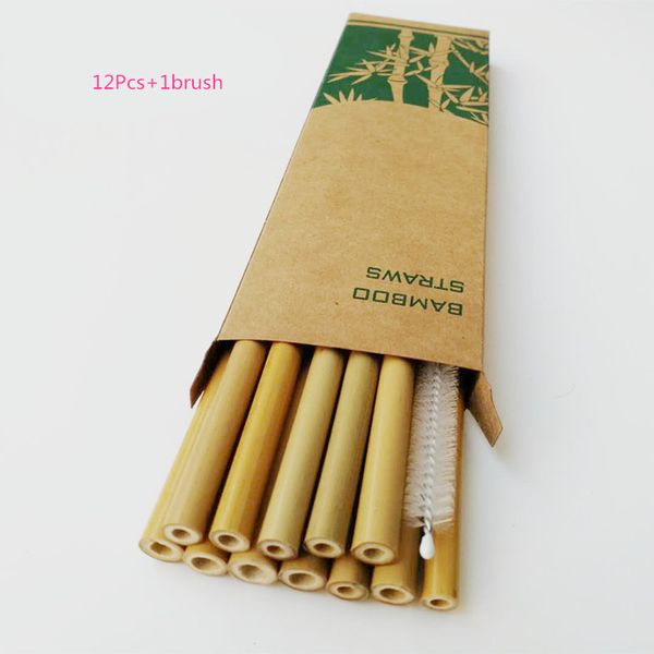12 pcs eco-friendly yellow bamboo straws with drinking straws cleaning brush party household drinking straw tool bar accessories
12 pcs eco-friendly yellow bamboo straws with drinking straws cleaning brush party household drinking straw tool bar accessories