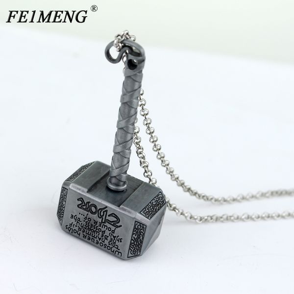 mar dark world necklace norron superhero thor hammer pendant necklaces for men fashion jewelry choker accessories, Silver
mar dark world necklace norron superhero thor hammer pendant necklaces for men fashion jewelry choker accessories, Silver