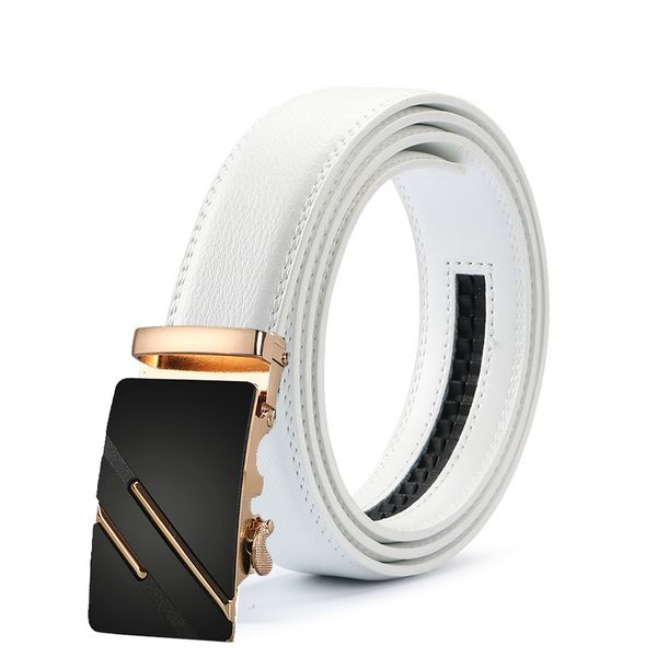 men business style belt 100% genuine leather male belt automatic buckle white girdle belts for suit pants, Black;brown
men business style belt 100% genuine leather male belt automatic buckle white girdle belts for suit pants, Black;brown