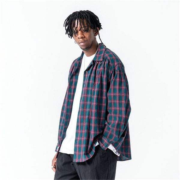 new men casual loose long sleeve plaid shirt male women streetwear fashion hip hop shirts lovers clothes oversized, White;black
new men casual loose long sleeve plaid shirt male women streetwear fashion hip hop shirts lovers clothes oversized, White;black
