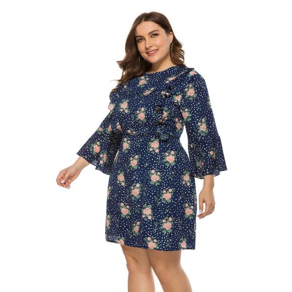 whzhm ruffles party dress ladies plus size 3xl 4xl o-neck chiffon long flare sleeve flower printed vintage floral dresses women, Black;gray
whzhm ruffles party dress ladies plus size 3xl 4xl o-neck chiffon long flare sleeve flower printed vintage floral dresses women, Black;gray