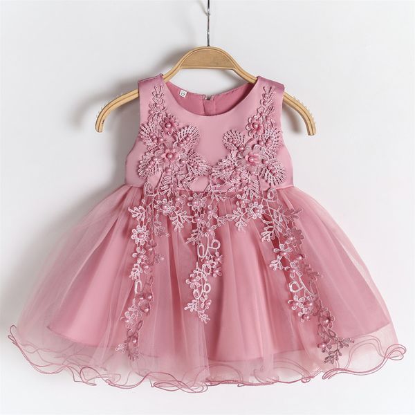 new arrival baby girls dress toddler flower applique lace tulle 1 year birthday party dress girls baptism dress, Red;yellow
new arrival baby girls dress toddler flower applique lace tulle 1 year birthday party dress girls baptism dress, Red;yellow