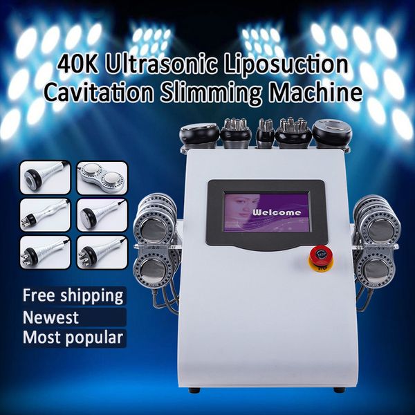 6 in 1 lipo ultrasonic cavitation rf vacuum slimming ultrasonic rf cavitation vacuum body shaping machine, Black
6 in 1 lipo ultrasonic cavitation rf vacuum slimming ultrasonic rf cavitation vacuum body shaping machine, Black