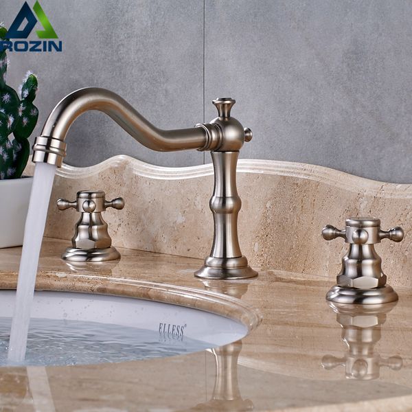 матовый никель повсеместное бассейна кран бортике двойной ручкой ванной сосуд раковина кран горячей холодной воды латунный античная смесител
матовый никель повсеместное бассейна кран бортике двойной ручкой ванной сосуд раковина кран горячей холодной воды латунный античная смесител