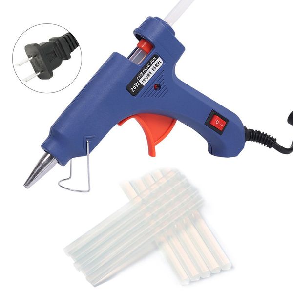 20w 220v melt glue gun with 10pcs glue stick industrial mini guns thermo electric heat temperature repair tools
20w 220v melt glue gun with 10pcs glue stick industrial mini guns thermo electric heat temperature repair tools