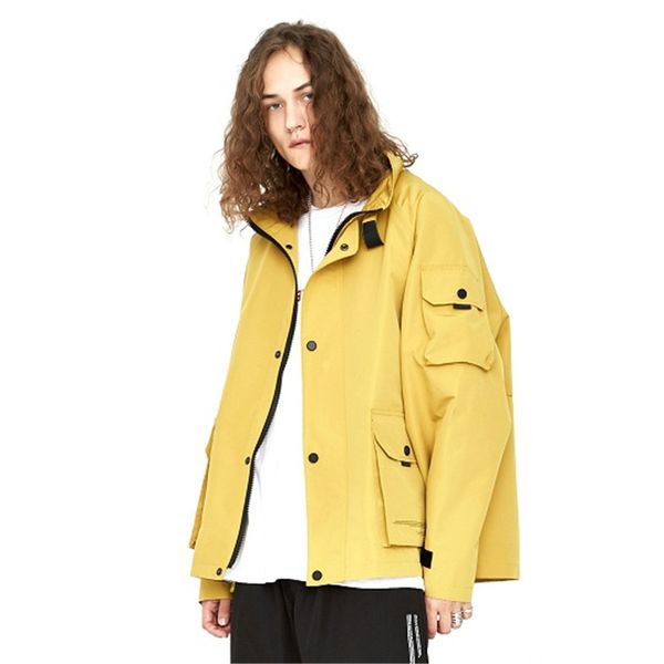 men fashion casual windbreaker jacket male loose coat spring autumn streetwear hip hop tooling jacket, Black;brown
men fashion casual windbreaker jacket male loose coat spring autumn streetwear hip hop tooling jacket, Black;brown