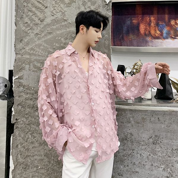 blouse fashion men's casual loose plus size printed perspective long sleeve button pink white blouse cloth casual collar mxl, White;black
blouse fashion men's casual loose plus size printed perspective long sleeve button pink white blouse cloth casual collar mxl, White;black