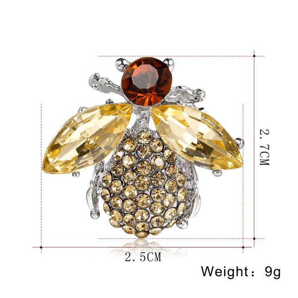 champagne honey bee brooch water drill brooch clothing accessories wholesale, Gray
champagne honey bee brooch water drill brooch clothing accessories wholesale, Gray
