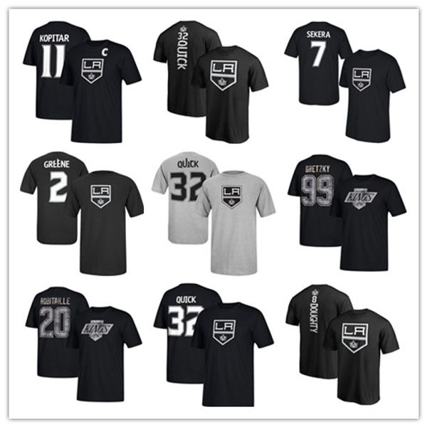 #11 anze kopitar #32 jonathan quick men's los angeles kings branded t-shirts #31 ben bishop #8 drew doughty hockey jerseys printed logo, Black
#11 anze kopitar #32 jonathan quick men's los angeles kings branded t-shirts #31 ben bishop #8 drew doughty hockey jerseys printed logo, Black