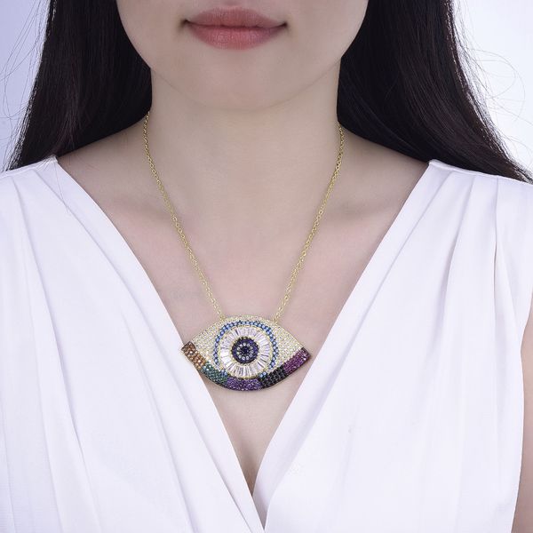 Crossborder new style exaggerated fashion lucky blueeyed Necklace demons eye elegant personality fashion trend accessories
Crossborder new style exaggerated fashion lucky blueeyed Necklace demons eye elegant personality fashion trend accessories