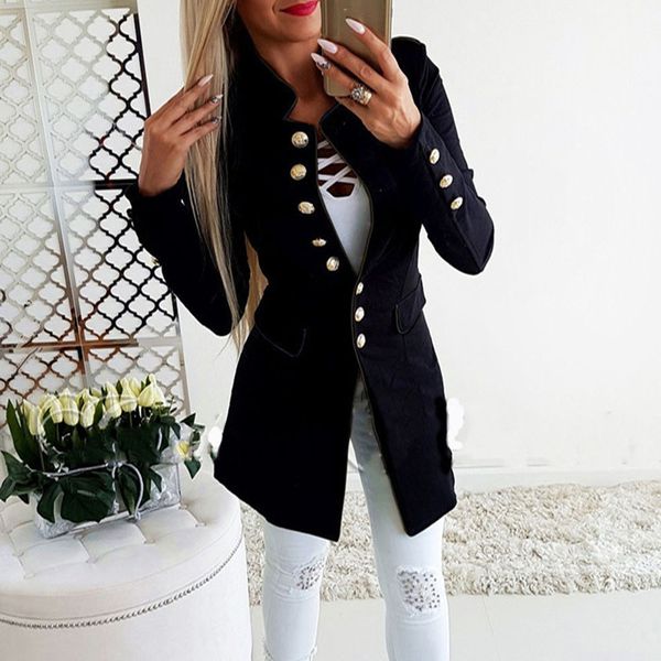 long sleeve single breasted slim blazer autumn winter women outwear business work blazer jacket coat peplum crop, White;black
long sleeve single breasted slim blazer autumn winter women outwear business work blazer jacket coat peplum crop, White;black