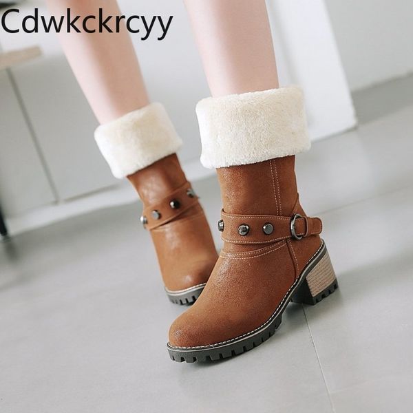 winter the new fashion round head thick heel tall tube boots personality plus cashmere keep warm high heel women boots, Black
winter the new fashion round head thick heel tall tube boots personality plus cashmere keep warm high heel women boots, Black