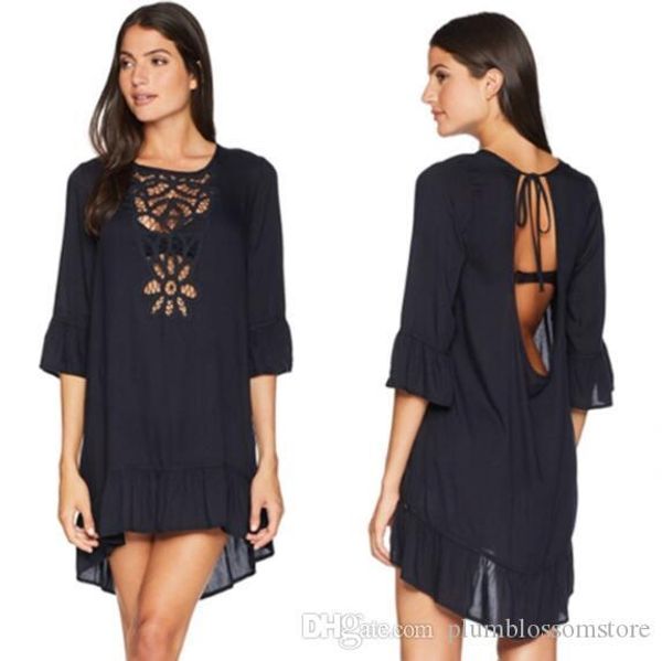 2020 new women cotton beach cover up swimwear sarong swim cover up pareos de playa mujer beachwear vestido playa bikini cover up tunics, White;black
2020 new women cotton beach cover up swimwear sarong swim cover up pareos de playa mujer beachwear vestido playa bikini cover up tunics, White;black