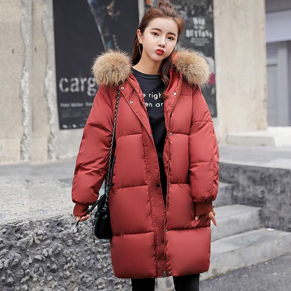 miku winter new oversize fur collar hooded coat cotton padded parkas jacket women long warm snow cotton loose jackets parka, Black
miku winter new oversize fur collar hooded coat cotton padded parkas jacket women long warm snow cotton loose jackets parka, Black