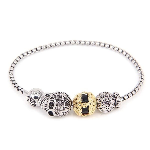 style km bead bracelet with golden cut skull beads , rebel heart bracelet for men, Black
style km bead bracelet with golden cut skull beads , rebel heart bracelet for men, Black