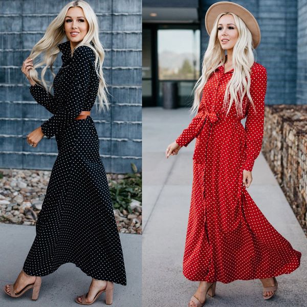 women polka waist long sleeve casual dress tunic swing retro long dresses new fashion autumn women girl elegant dress, Black;gray
women polka waist long sleeve casual dress tunic swing retro long dresses new fashion autumn women girl elegant dress, Black;gray