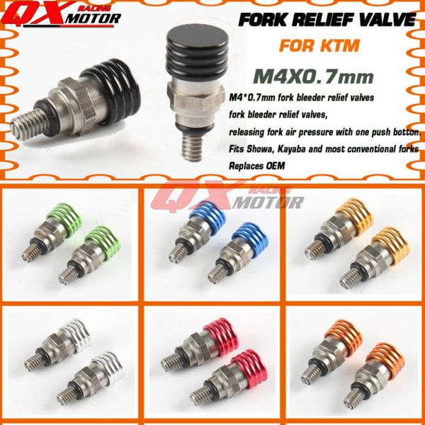 m4*0.7mm fork air bleeder relief valve motorcycle motocross for sx sxf exc smr smcr all modle bike
m4*0.7mm fork air bleeder relief valve motorcycle motocross for sx sxf exc smr smcr all modle bike