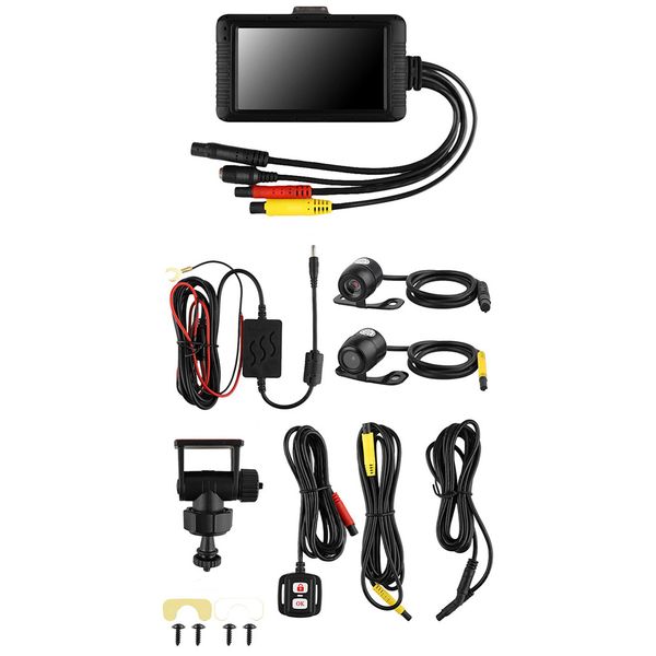 3inch dash cam dvr front rear remote control camera waterproof driving recorder motorcycle electronic hd 1080p universal lcd car
3inch dash cam dvr front rear remote control camera waterproof driving recorder motorcycle electronic hd 1080p universal lcd car