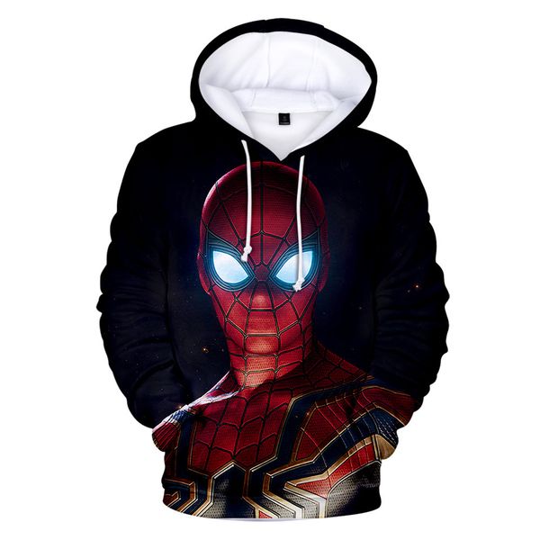 the 3d printed spider man costume hoodies hooded cosplay sweatshirts casual hip hop harajuku, Black
the 3d printed spider man costume hoodies hooded cosplay sweatshirts casual hip hop harajuku, Black