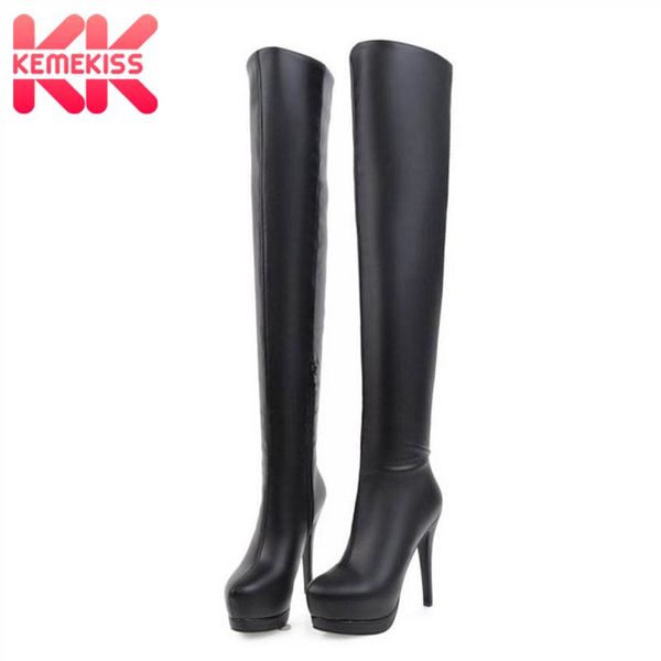 kemekiss thigh high boots women shoes casual zipper high heels winter brand new fashion platform botas mujer footwear size 32-43, Black
kemekiss thigh high boots women shoes casual zipper high heels winter brand new fashion platform botas mujer footwear size 32-43, Black