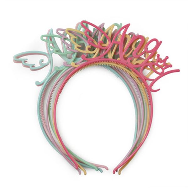 2020 new headband for girls kids animal hair bands, Slivery;white