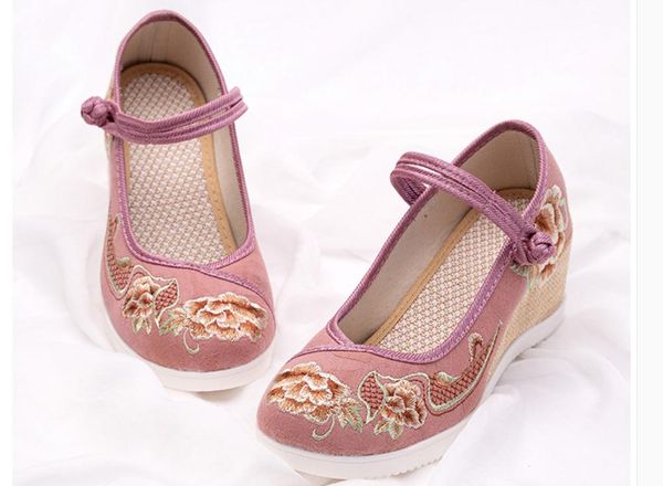 2020 spring and autumn with new style fashion slope heel round head women's cloth shoes @mqwbh379, Black
2020 spring and autumn with new style fashion slope heel round head women's cloth shoes @mqwbh379, Black
