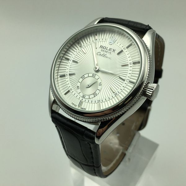 40mm small three needle leather band quartz gold case luxury men designer watch fashion round men watches wristwatch, Slivery;brown
40mm small three needle leather band quartz gold case luxury men designer watch fashion round men watches wristwatch, Slivery;brown