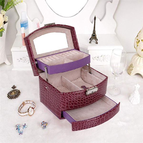 lasperal multilayer automatic leather jewelry box three-layer storage box for women earring ring cosmetic organizer casket, Black;white
lasperal multilayer automatic leather jewelry box three-layer storage box for women earring ring cosmetic organizer casket, Black;white