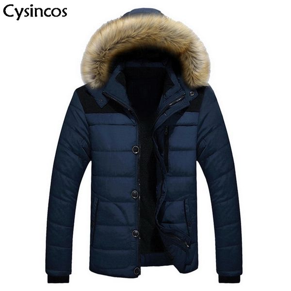 cysincos new 2019 fashion men winter hoodies jacket coat down keep warm zipper pocket plus size outerwear windproof thick parkas, Tan;black
cysincos new 2019 fashion men winter hoodies jacket coat down keep warm zipper pocket plus size outerwear windproof thick parkas, Tan;black