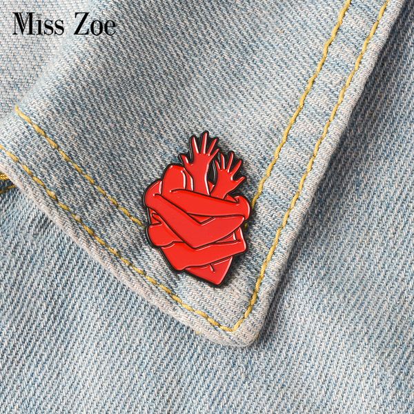organ heart enamel pins badges bloodthirsty hug brooches dark red arms lapel pin denim shirt collar punk fashion jewelry gift, Gray
organ heart enamel pins badges bloodthirsty hug brooches dark red arms lapel pin denim shirt collar punk fashion jewelry gift, Gray