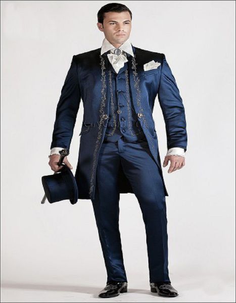 classic embroidery tuxedos groom wedding men suits mens wedding suits tuxedo costumes de smoking pour hommes men(jacket+pants+tie+vest) 195, Black;gray
classic embroidery tuxedos groom wedding men suits mens wedding suits tuxedo costumes de smoking pour hommes men(jacket+pants+tie+vest) 195, Black;gray