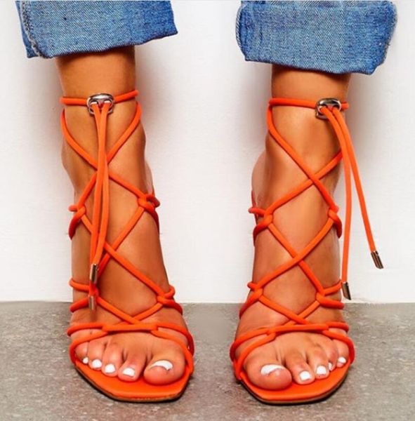 2019 new fashion summer peep toe lace up high heel sandals plus 35-42 black orange women sandals shoes
2019 new fashion summer peep toe lace up high heel sandals plus 35-42 black orange women sandals shoes